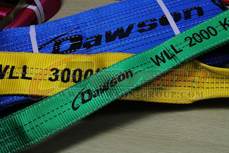 WLL 3 Ton Polyester Webbing Slings - Synthetic Lifting Slings - Dawson Group Ltd. - China Supplier